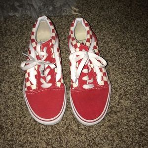 Red Checkerboard Vans